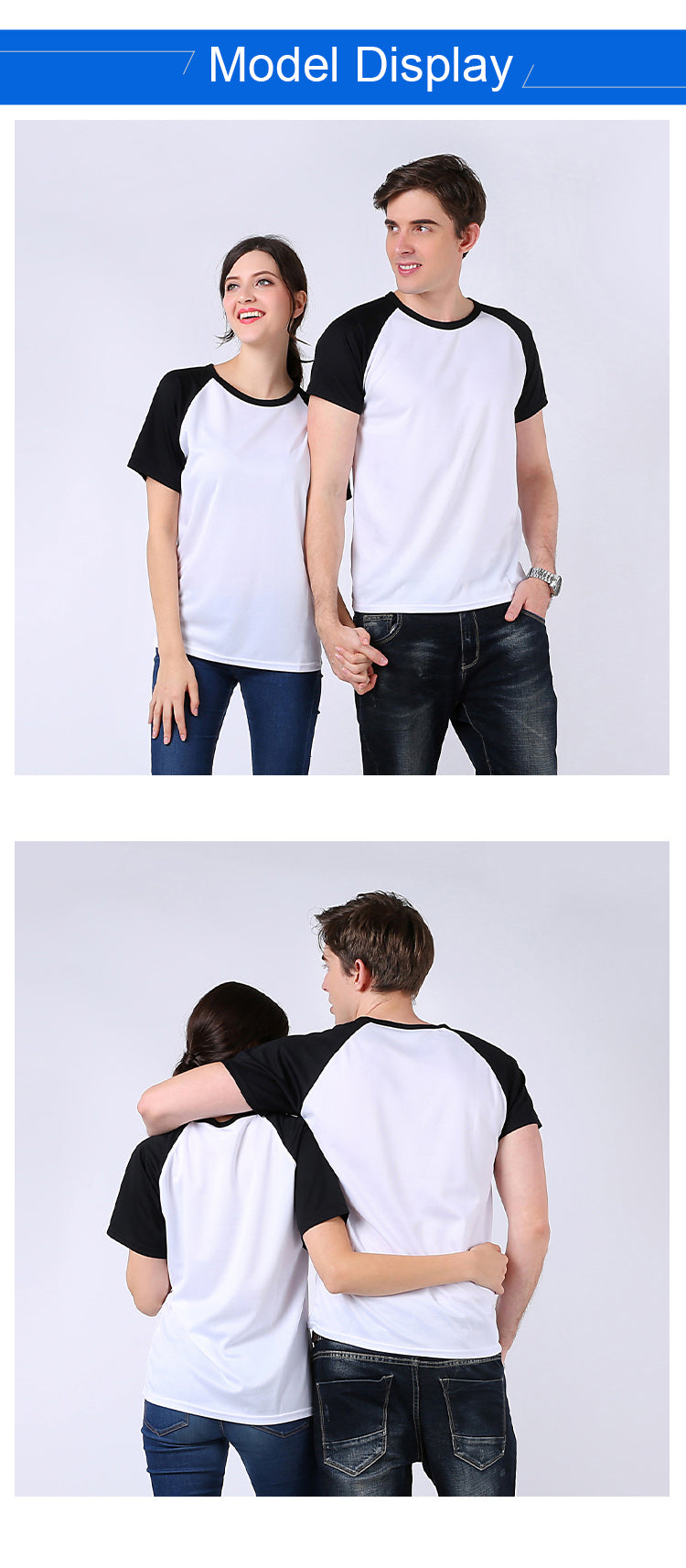 S–4XL 180g 100D Quick-Dry Raglan Crew Neck T-Shirt,Ready stock, MOQ 10 or 20 pieces. Suitable for workwear & advertising uniforms, custom pattern DIY available  CF307