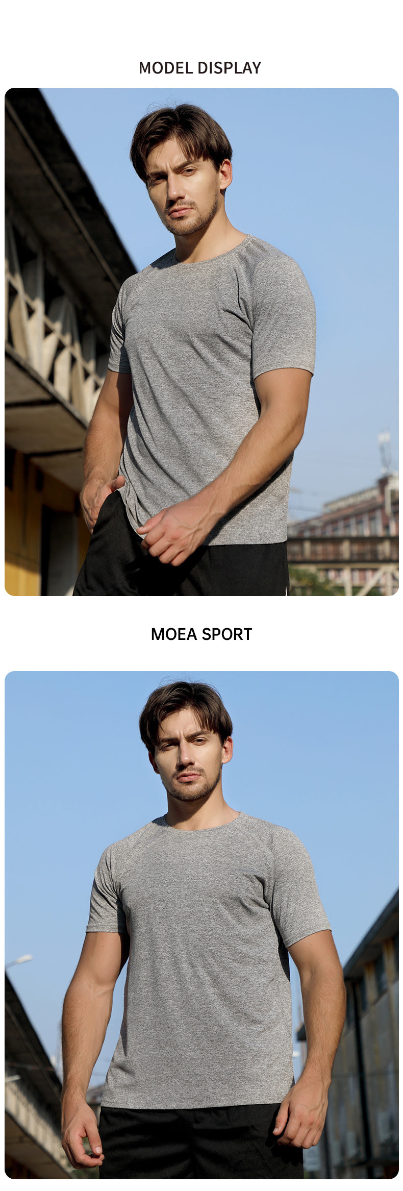S–4XL 190g 40s Cationic Modal Yoga Sports T-Shirt ,Ready stock, MOQ 10 or 20 pieces. Suitable for workwear & advertising uniforms, custom pattern DIY available  CF310 Men's