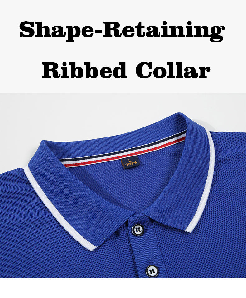 M–4XL 170g Refreshing Fabric Collared Short-Sleeve Polo Shirt ,Ready stock, MOQ 10 or 20 pieces. Suitable for workwear & advertising uniforms, custom pattern DIY available  CF9519