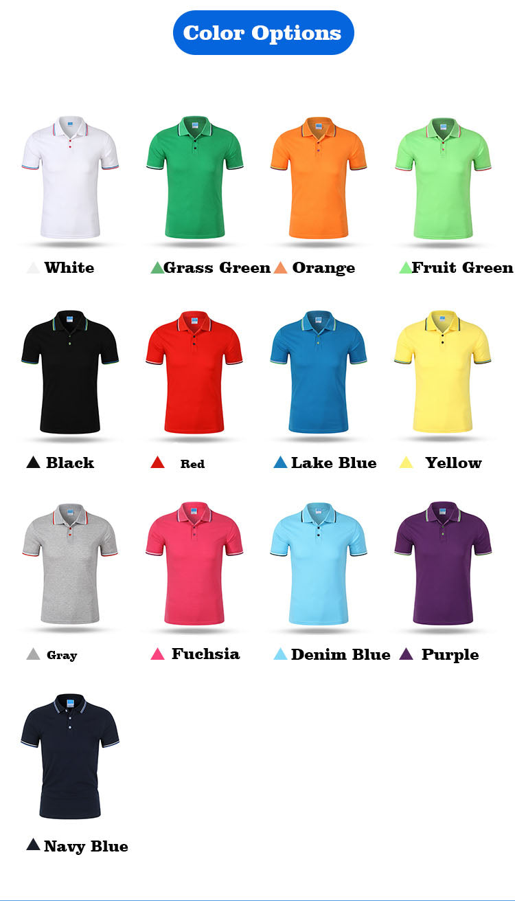 S–3XL 220g 32s Full Fleece Cotton Fashion Style Polo Shirt with Contrast Collar | Model  ,Ready stock, MOQ 10 or 20 pieces. Suitable for workwear & advertising uniforms, custom pattern DIY available  CF122