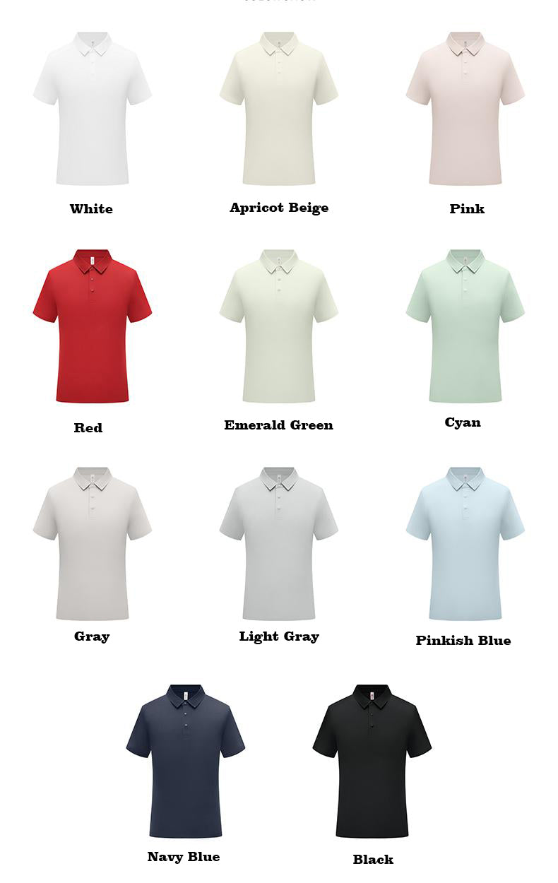 S–4XL 200g 60s 10A Antibacterial Double-Sided Micro Piqué Short-Sleeve Polo Shirt  ,Ready stock, MOQ 10 or 20 pieces. Suitable for workwear & advertising uniforms, custom pattern DIY available  GJ28-6607