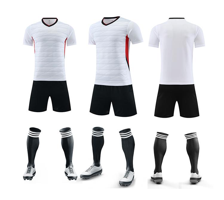 M–5XL High-Density High-Elasticity Quick-Drying Polyester Fabric Adult Football Jersey, MOQ 10 or 20 pieces. Suitable for workwear & advertising uniforms, custom pattern DIY available Z6001