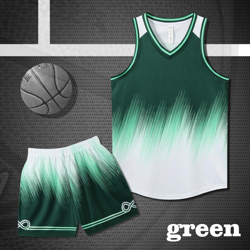 L–6XL Classic V-Neck Contrast Binding Adult Basketball Jersey with High-Elastic Quick-Drying Polyester, Blending Trendy Style & Athletic Dynamism, MOQ 10 or 20 pieces. Suitable for workwear & advertising uniforms, custom pattern DIY available L075