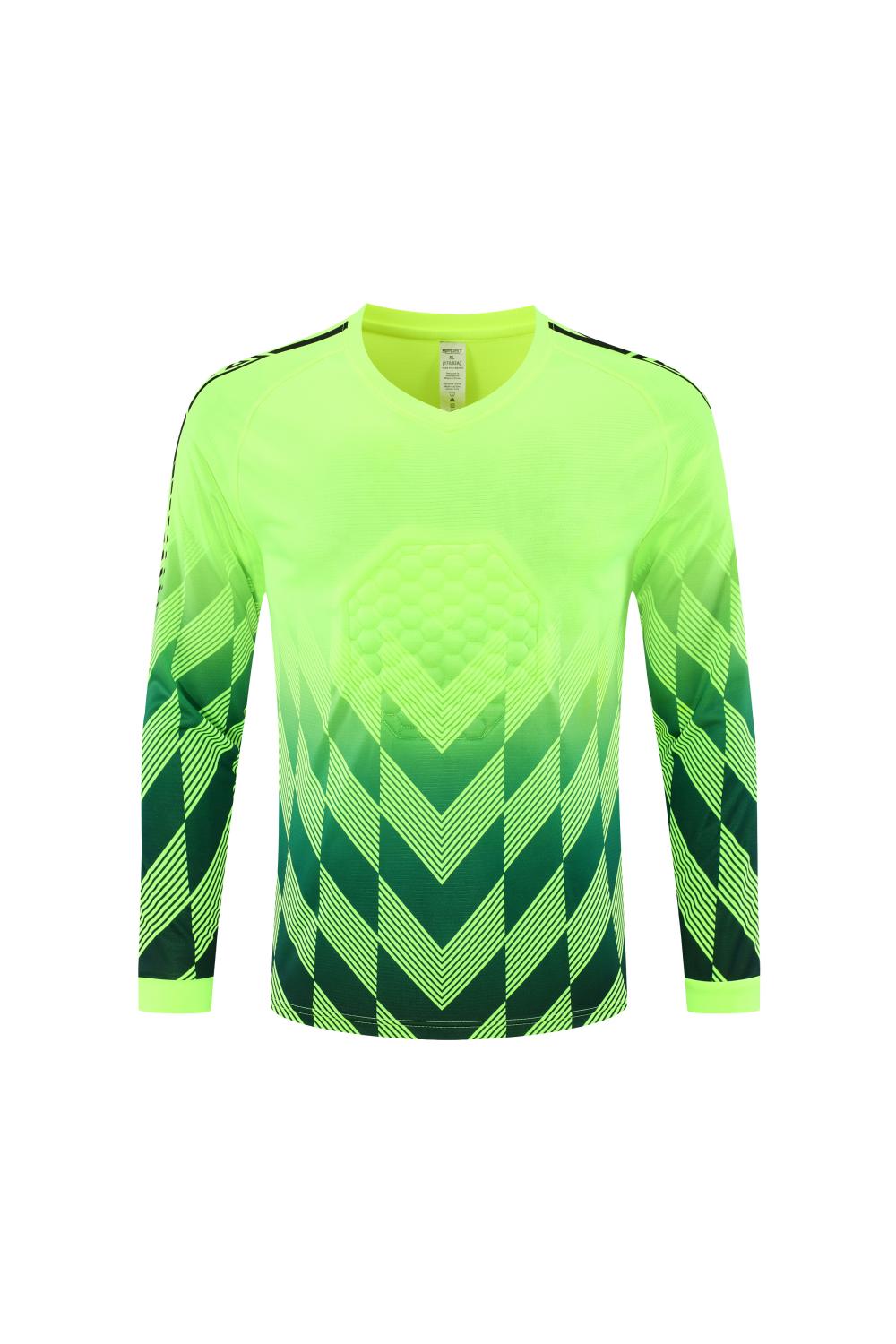 XS–6XL Protective Lightweight Quick-Drying Football Goalkeeper Jersey - Single Pack, MOQ 10 or 20 pieces. Suitable for workwear & advertising uniforms, custom pattern DIY available 7001
