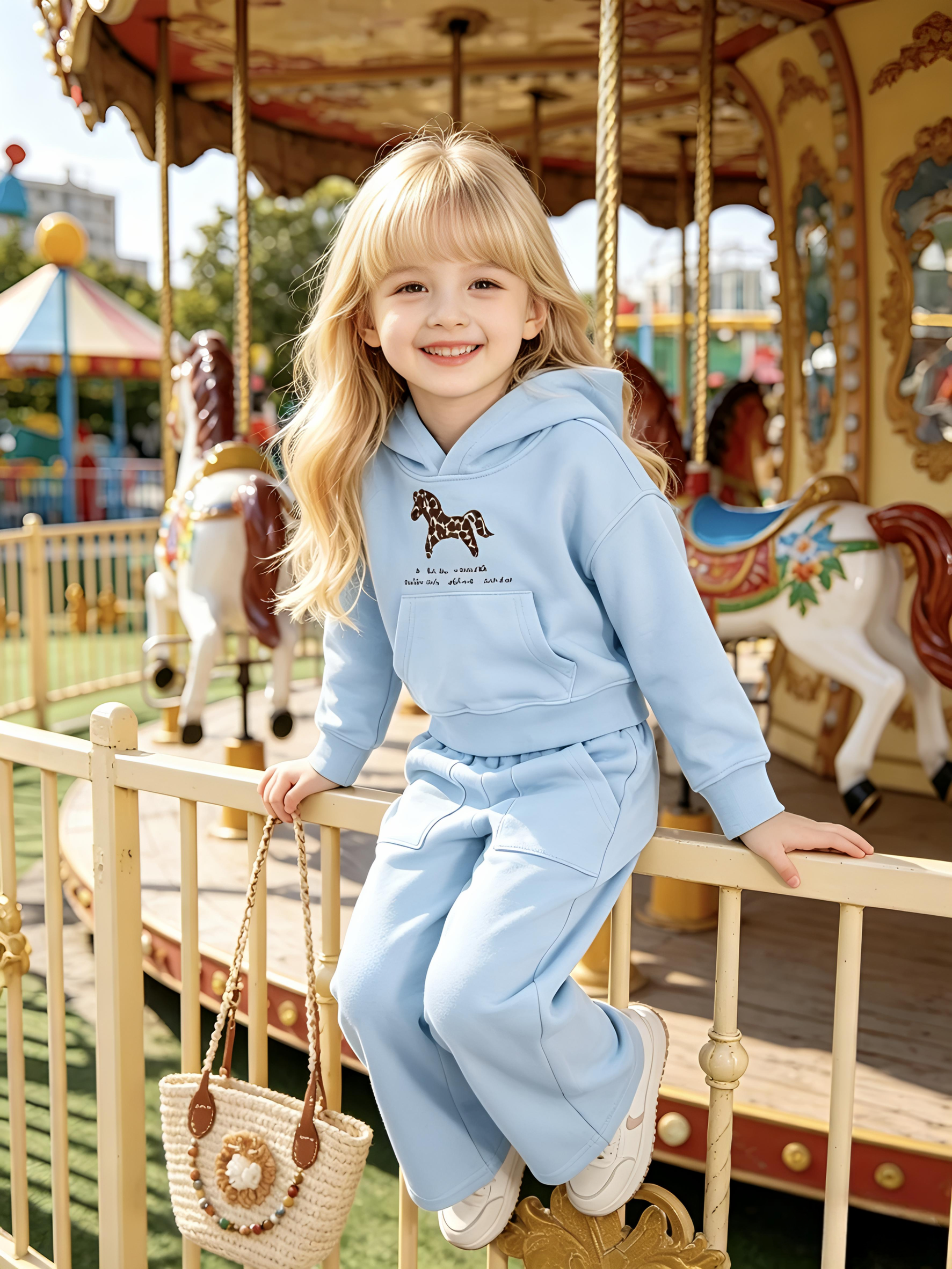 2–5Y Kids Sage Green Leopard Horse Print Hoodie & Wide Leg Pants 2-Piece Casual Set, MOQ 10 or 20 pieces, available WG26171