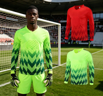 XS–6XL Protective Lightweight Quick-Drying Football Goalkeeper Jersey - Single Pack, MOQ 10 or 20 pieces. Suitable for workwear & advertising uniforms, custom pattern DIY available 7001