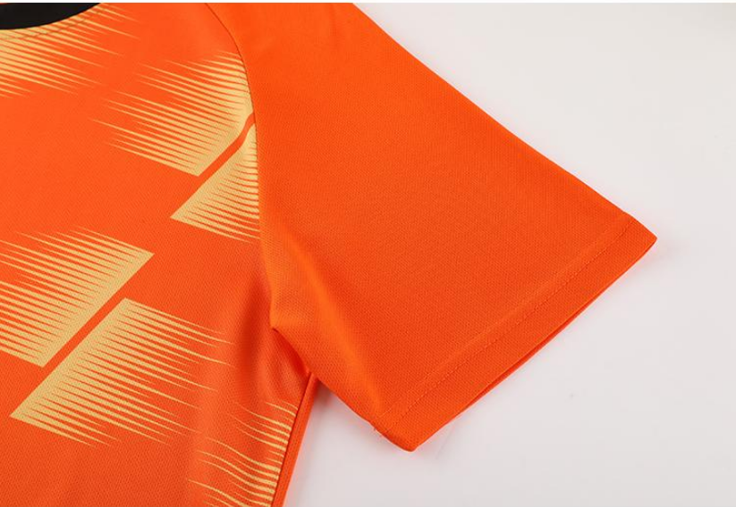 M–5XL High-Density High-Elasticity Quick-Drying Polyester Fabric Adult Football Jersey, MOQ 10 or 20 pieces. Suitable for workwear & advertising uniforms, custom pattern DIY available Z6007