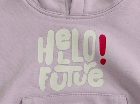 2–5Y Toddler Girl "Hello Future" Hoodie & Wide Leg Pants Set, MOQ 10 or 20 pieces, available WG26174