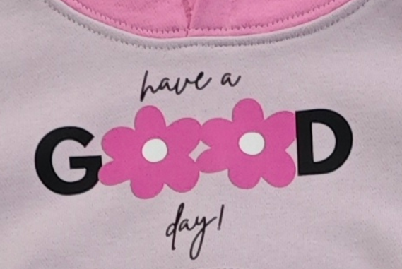 2–5Y Toddler Girls 'Have a Good Day' Floral Hoodie & Wide Leg Pants Set, Kids Casual 2-Piece Tracksuit Outfit, MOQ 10 or 20 pieces, available WG26170