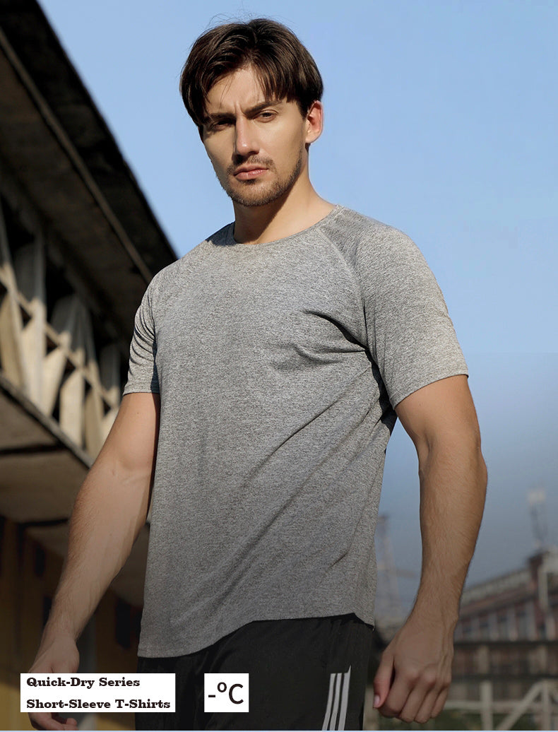 S–4XL 190g 40s Cationic Modal Yoga Sports T-Shirt ,Ready stock, MOQ 10 or 20 pieces. Suitable for workwear & advertising uniforms, custom pattern DIY available  CF310 Men's