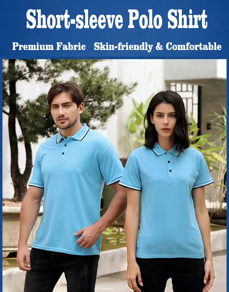S–3XL 220g 32s Full Fleece Cotton Fashion Style Polo Shirt with Contrast Collar | Model  ,Ready stock, MOQ 10 or 20 pieces. Suitable for workwear & advertising uniforms, custom pattern DIY available  CF122